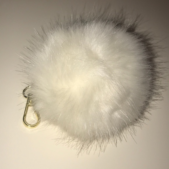 White Furry Portable Charging KeyChain!! - Picture 3 of 3